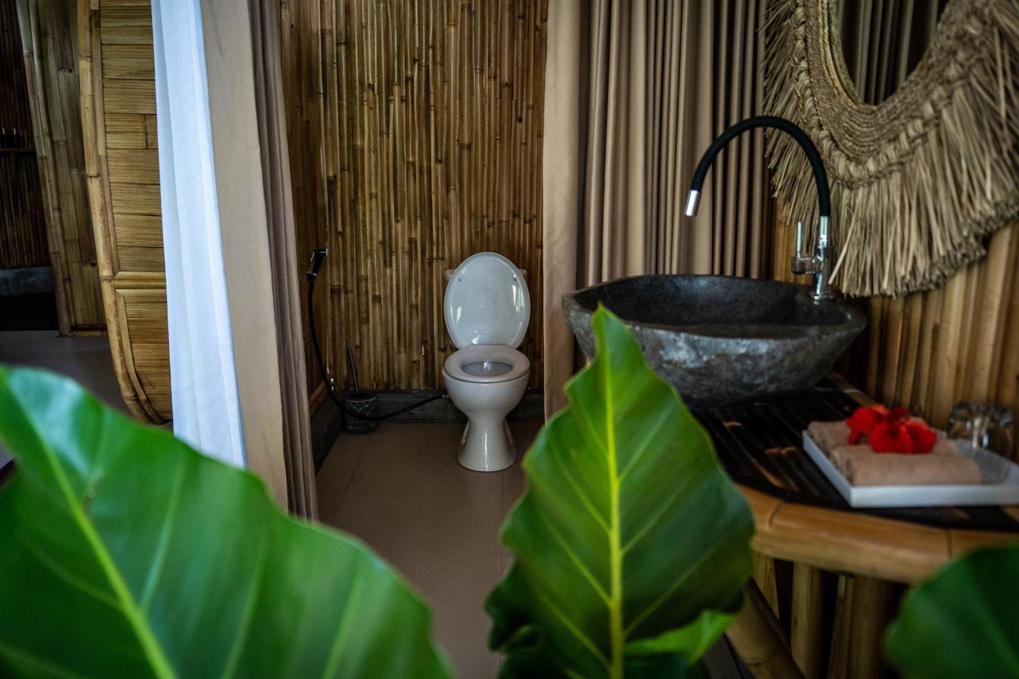 Villa Eco Bamboo Island Bali - Bamboo House #3 Selat Exterior foto