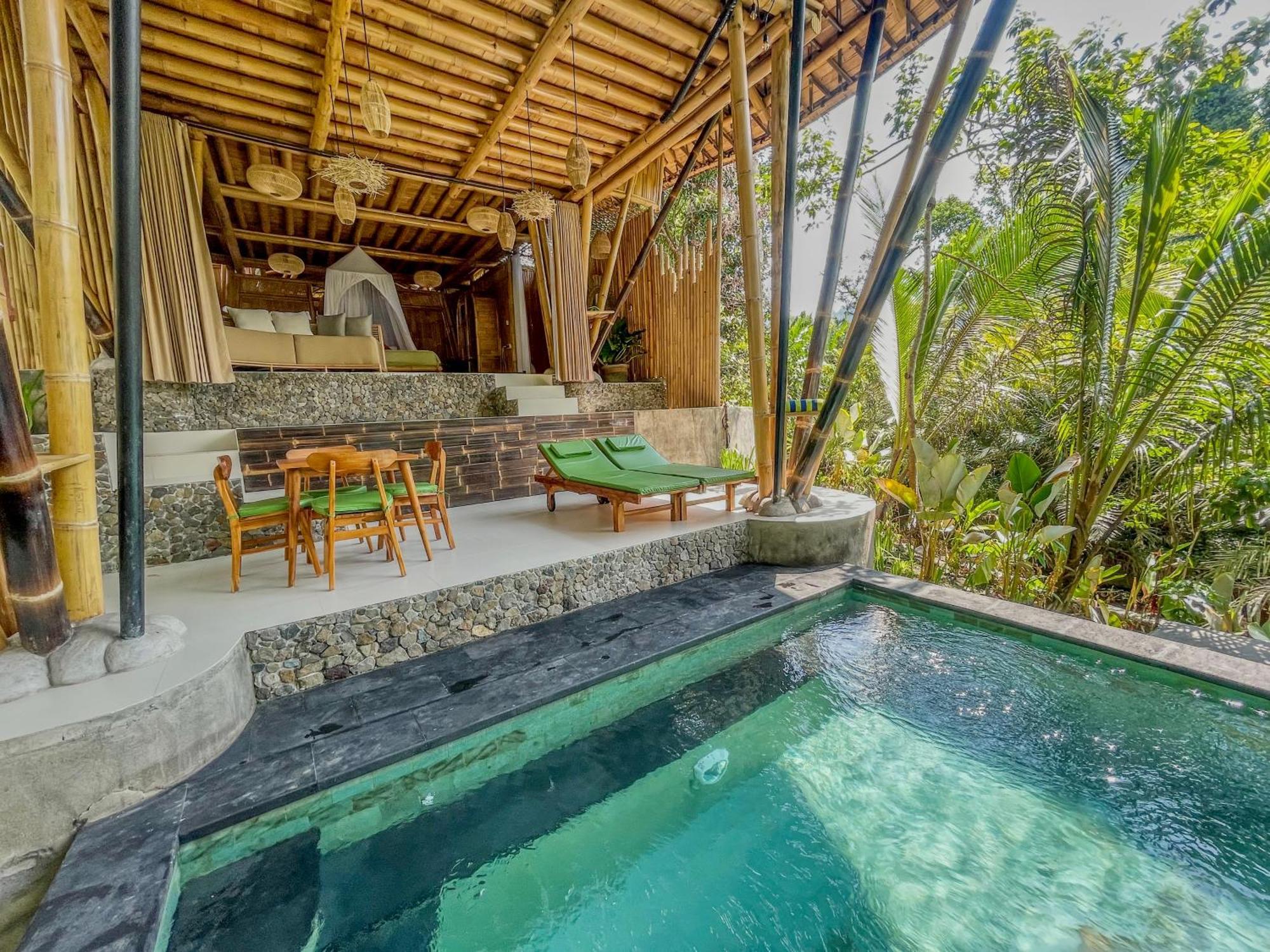 Villa Eco Bamboo Island Bali - Bamboo House #3 Selat Exterior foto